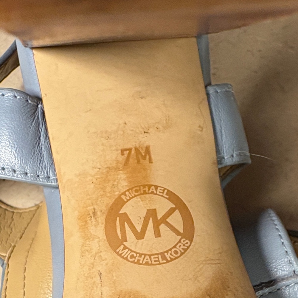 MICHAEL Michael Kors Berkley Sandal Pale Blue - Picture 5 of 7